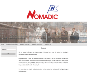 nomadic.no: Nomadic - Shipping, Chartering and S&P
Nomadic - Shipbrokers and Chartering