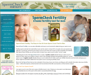 spermcheck-fertility.com: Spermcheck Fertility: A home count fertility test for men
SpermCheck Fertility is an affordable home fertility test for men.