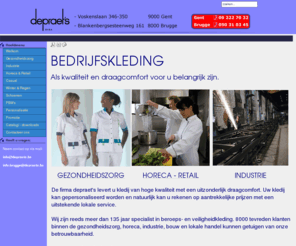 depraets.be: Depraets HOME NEW
Depraets -specialiteit bedrijfs- en horecakleding