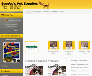 scoobyspetsupplies.com.au: Pet Supplies | Scooby's Pet Supplies
Scooby's Pet Supplies sells products respected and loved by pet owners