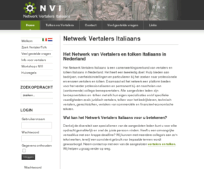 vertalersitaliaans.nl: Netwerk Vertalers Italiaans
Het Netwerk Vertalers Italiaans is een samenwerkingsverband van tolken en vertalers Italiaans in Nederland.  Het biedt een platform voor het uitwisselen van vakkennis, ervaringen en informatie tussen de leden. Ook worden workshops en cursussen georganiseerd voor bijscholing over specifieke onderwerpen.