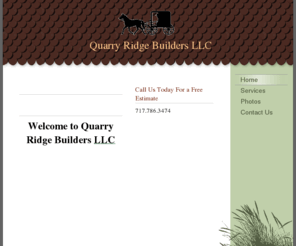 appelsapparel.com: Quarry Ridge Builders LLC - Home
Quarry Ridge Builders LLC