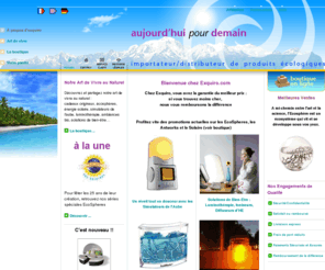 aujourdhuipourdemain.com: Écosphere, énergie solaire, luminotherapie, simulateurs de l'aube…
Découvrez et partagez notre art de vivre au naturel : cadeaux originaux, écosphères, énergie solaire, simulateurs de l'aube, luminothérapie, ambiances bio, solutions de bien-être…