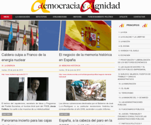 democraciaydignidad.com: Democracia y Dignidad - INICIO
Queremos que nuestros principios se apliquen porque creemos que con ellos España volverá a ocupar en el concierto de las naciones avanzadas el lugar de privilegio que por su historia y su identidad le corresponde., www.intereconomia.com

Una delegación de expertos del Fondo Monetario Internacional  (FMI) visitará España este mes para analizar las medidas de  reducción del déficit, como parte de la revisión anual de la economía  española. El viaje se realizará 