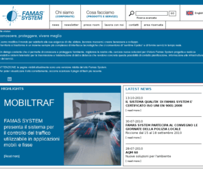 famassystem.com: Famas System S.p.A. HOME 
Sistemi per il controllo del traffico, meteorologia e ambiente