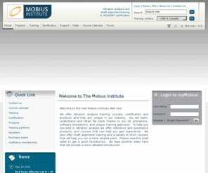 mobiusilearn.com: Master vibration analysis and shaft alignment with vibration training and alignment training
Vibration analysis training classes and certification, vibration training computer-based reference systems, and shaft-alignment computer-based training