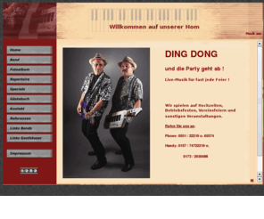 tanzband-dingdong.de: Ding Dong
Die offizielle DING DONG Homepage