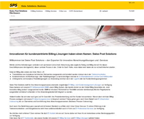 billing-loyalty-systems.com: Swiss Post Solutions Oberhausen: Home
