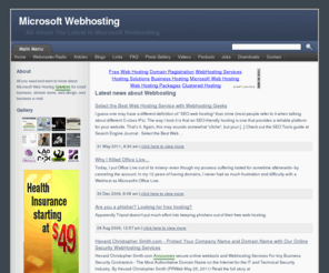 microsoftwebhosting.com: Microsoft Webhosting - All About The Latest In Microsoft Webhosting
Web Hosting for small business, domain name, web design, and business e-mail