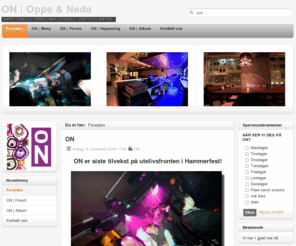 oppe-nede.no: Oppe - Nede
ON - Oppe-Nede! Et utested for alle i Hammerfest