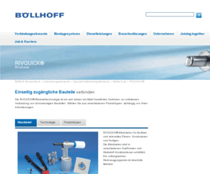 rivquick.biz: Blindnieten - Verbinden von dünnwandigen Bauteilen - RIVQUICK® – Böllhoff
Die RIVQUICK® Blindniettechnologie ist ein seit Jahren am Markt bewährtes Verfahren zur unlösbaren Verbindung von dünnwandigen Bauteilen.