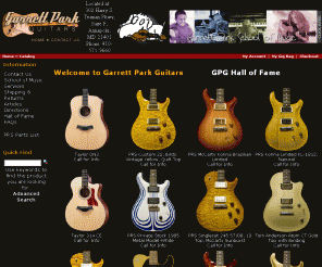 gpguitars.com: Paul Reed Smith Guitars, PRS Guitars, Fender Guitars, Taylor Guitars & Tom Anderson Guitars [GPGuitars.com]
Garrett Park Guitars has the largest selection of Paul Reed Smith, Fender, Gibson and Taylor guitars and many other others. We also carry a huge selection of effects, amps and accessories.