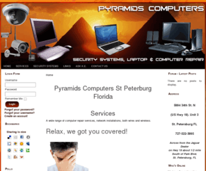 pyramidscomputer.com: Pyramids Computers St Peterburg Florida
Affordable Computer Repair in St Petersburg Florida, Clearwater computer repair, Laptop Repair Pinellas Park