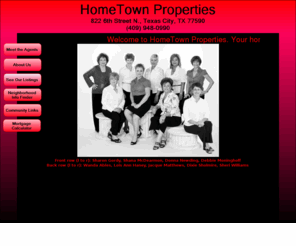 soldbyhometown.com: HomeTown Properties - Home Page
HomeTown Properties, Texas City, TX. We sell all real estate.