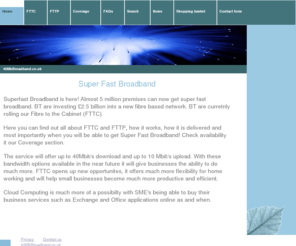 40mbbroadband.co.uk: Home - 40MbBroadband
40Mb Broadband questions and answers. Guide to the new fibre broadband service, how they work and where they are available.