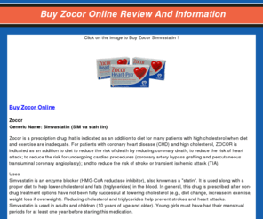 buyzocoronline.com: Buy Zocor Online Review
Buy Zocor Online Review - Find out all information you need about Zocor (Simvastatin(