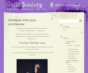 gaelle-steinberg.net: Quelques mots pour commencer » Gaëlle Steinberg
Conteuse