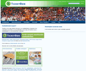 ticketbox.nl: TicketBox || Officieel ticketverkooppunt voetbalkaarten || Voetbaltickets
