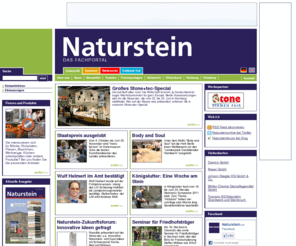 findnaturalstone.com: Zeitschrift - Natursteinonline.de - Natursteindatenbank, Firmenverzeichnis, News, Newsletter
Zeitschrift für die Natursteinbranche mit großer Natursteindatenbank, Firmenverzeichnis und Nachrichten aus der Steinbranche