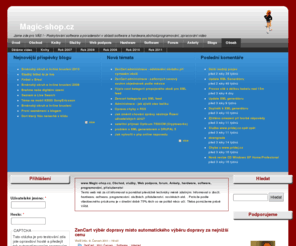 magic-shop.cz: Magic-shop.cz | Jsme zde pro VÁS ! - Poskytování software a poradenství v oblasti software a hardware,obchod,programování, zpracování video
www.magic-shop.cz knihy,video,fórum,hardware,software,pokec,ankety,služby,obchod