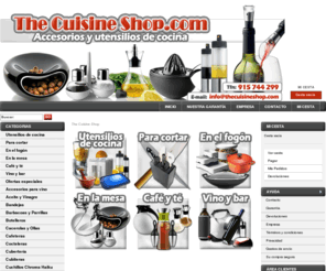 thecuisineshop.com: The cuisine Shop - Accesorios de diseño para cocina y mesa
Tienda on-line especializada en la venta y distribución de articulos de diseño para el hogar.
Utensilios de cocina - Cuchillos - Accesorios para vino - Cafe y té - Gadgets de cocina - Barbacoas - Teteras - Cafeteras - Abridores - Sacacorchos - Decantadores - Molinillos - Ralladores - Tazas - Exprimidores - Cuencos - Bols - Parrillas - Jarras - Bandejas - Barbacoas - Botelleros - Aceiteras - Woks - Cubiteras - Cocteleras - Cacerolas - Sartenes