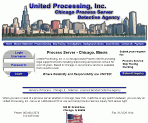 unitedproc.com: Process Server - Chicago, Illinois - Nationwide Process Server
Process Server - Chicago, Illinois - Process Service local and nationwide - United Processing Inc. 