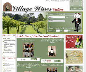 village-wines.com: Buy Village Wines Online | Kent Wine Merchant UK
Kent based village wines are a UK independant online wine merchant. They specialise is selling quality wines that you would not normally find in supermarkets. Buy online from more than 400 wines.