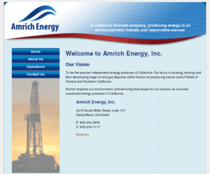 amrichenergy.com: Amrich Energy, Producing Energy in a responsible manner.
Amrich Energy, premier energy producers of California