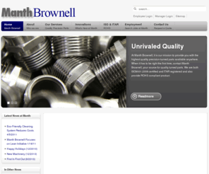 manth.org: Manth Brownell, Inc.
Manth Brownell is one of the largest manufacturers of precision machined parts in the North East.