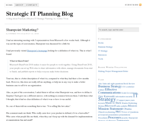 andresvivas.com: Strategic IT Planning by Andres Vivas
Andres Vivas' comments about IT Information Technology Strategy Planning, Business and Technology