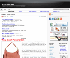 coachpurse-s.com: Coach Purses | Coach Purse | Coach Handbags
Coach Purses offer the best selections of coach purse, coach handbags, coach shoes, coach wallets, coach watches, coach sunglasses, and other coach products.