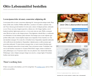 otto-lebensmittel-bestellen.com: Otto Lebensmittel bestellen – Lieferung – Berlin München Hamburg Frankfurt
Machen Sie es sich doch einfach. Otto Lebensmittel bestellen und direkt nach Hause liefern lassen. Wählen Sie aus unserem Sortiment auf www.otto-lebensmittel-bestellen.com und bezahlen Sie bargeldlos per Kreditkarte oder PayPal.