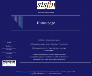 sisfin.com: Sisfin - Soluzioni Informatiche
Sisfin - sistemi finanziari informatici