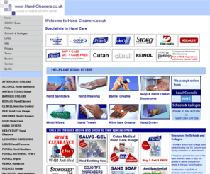 hand-sanitizers.co.uk: Hand-Cleaners.co.uk - On-line Shop - Experts in hand care
HAND HYGIENE BENEFITS YOUR HEALTH. Hand-Cleaners.co.uk is dedicated to the supply of premium quality,  top brand hand cleaners, hand sanitizers, barrier creams and after-work hand care products.  Buy hand cleansers on-line here, choosing from alcohol-based hand sanitizer gels, liquid soaps and antibacterial soaps.  We also supply heavy duty hand cleansers from DREUMEX, DEB, STOKO and GOJO, as well as our own EXCALIBUR brand, for industrial, automotive and commercial hand wash applications.  Most hand cleaners and barrier creams are complemented by either FREE or low-cost dispensers.      