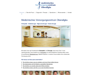 schulterverletzung.com: MVZ Oberallgäu, Orthopädie und Chirurgie
Medizinisches Versorgungszentrum in Sonthofen / Allgäu