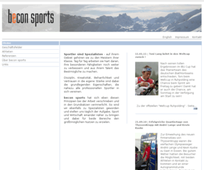 beconsports.com: becon sports - Ihre Agentur für professionelles Sportmarketing!
becon sports - Ihre Agentur für professionelles Sportmarketing!