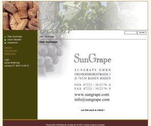 raiss.com: SunGrape - Über SunGrape
SunGrape GmbH, Baden-Baden