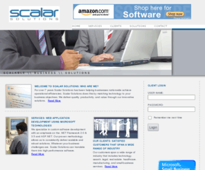 scalarsolutions.net: Scalar Solutions -- Scalable \\ Business \\ Solutions
Scalar Solutions specializes in custom software development