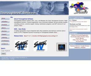 thoroughbredsoftware.com: Thoroughbred Software RAD and Web Application Development and Consulting Services
Thoroughbred Software consulting customization accounting reprographics rad rapid development web application development