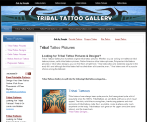 tribaltattoosgallery.com: Tribal Tattoo Picture Gallery | Home
An extensive collection of tribal tattoo pictures including some of the best tribal tattoos ever done!