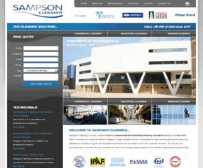 sampson-cleaning.com: Commercial cleaning services Huddersfield, Window cleaning services Huddersfield, Industrial cleaning services Huddersfield, Yorkshire, North England
Sampson Cleaning LLP provide one off specialist cleaning services to commercial, retail, industrial and construction sectors. Visit our website to view these services in more detail.