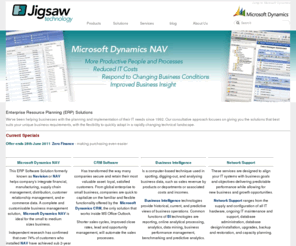 jigsaw.com.au: Microsoft Dynamics NAV - ERP Software with Business Intelligence
Jigsaw Technology Suppliers of Microsoft Dynamics NAV, CRM and Business Intelligence