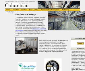 logisticsservices.net: Warehousing Michigan - Third (3rd) Party Logistics - Michigan Warehousing & Distribution Provider
Columbian has Grand Rapids and Detroit warehouse facilities. In Our distribution facilities near Detroit, Michigan offer warehousing, handling and storage services.