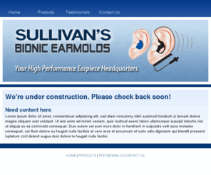 sullivansbionicearmolds.com: Sullivan's Bionic Earmolds
