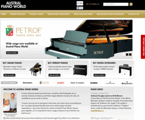 pianoworld.com.au: Piano, Pianos, Grand Pianos, Upright Pianos, Digital Pianos & Keyboards, Melbourne, Victoria, Australia, Piano shop, PianoDisc, Lifestyle pianos, Kawai pianos, vintage and rare pianos, quality digital pianos, accoustic upright piano, accoustic grand piano, large selection of pianos,
Australia's finest range of fully imported pianos from around the world. A warm welcome awaits you at our Ivanhoe showroom;  large selection of pianos for sale, all available for you to come in and try.