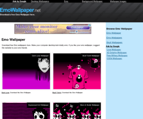 emowallpaper.net: Emo Wallpaper
Download an Emo Wallpaper for your computer desktop. Get free emo wallpapers at EmoWallpaper.net. Make your desktop totally emo.
