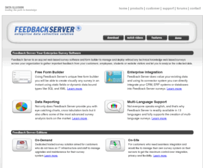 feedbackserver.org: Asp.net Survey Software | Web Based Survey Application | Feedback Server
asp.net survey software and web based form builder software, for purchase or hosted, written in open source ASP.NET