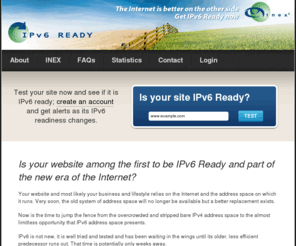 ipv6ready.ie: INEX's IPv6 Ready Certification
INEX's IPv6 Ready Certification