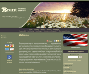 brantfuneralservice.com: Brant Funeral Service : Portsmouth, Ohio (OH)
Brant Funeral Service : Large enough to serve you....but small enough to care.