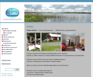 vuotonjoutsen.com: Vuoton Joutsen - luontomatkailu - nature activities - canoeing - fishing - Esittely
Vuoton Joutsen - luontomatkailupalvelut, Kiiminkijoki - upea melonta- ja kalastusjoki keskellä Suomea - The river Kiiminkijoki, fabulous canoeing and fishing river in Finland - Oulu region